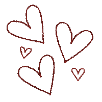 Love You Hearts Sticker