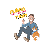Flavio Sticker by flaviomantovani.oficial