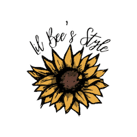 Sunflower Sticker by Lil Bee's Bohemian