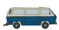 Volkswagen Bulli Sticker by GurkewillReisen