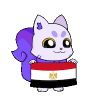 Flag Egypt Sticker by Lucky Kat Studios
