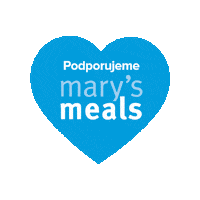 marysmealscz heart blue support hope Sticker