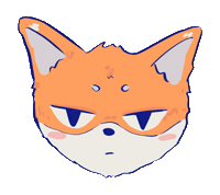 Fox Orange Sticker by Marthy Green