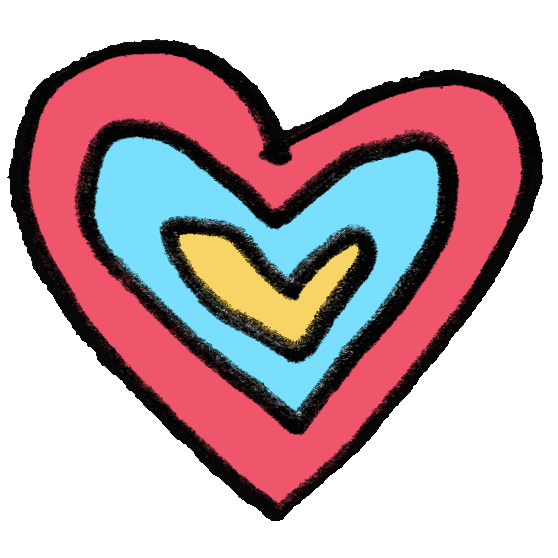 Heart Love Sticker by Adam J. Kurtz
