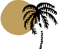 Moon Palm Sticker by ecruonline