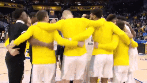 huddle GIF by Marquette Athletics