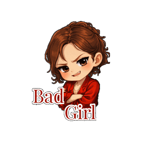 Bad Girl Sticker by L.I. Productions