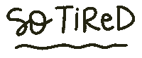 Tired Fatigue Sticker