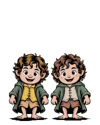 Hungry Lord Of The Rings Sticker by Craftorb