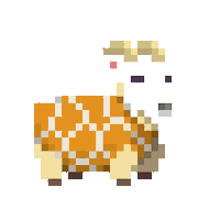 subpixel ready goat pattern giraffe Sticker