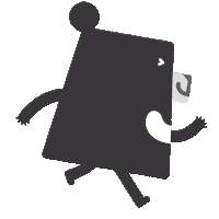 On The Way Running Sticker by 黑啤 BEERU