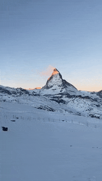 igludorf sunrise matterhorn zermatt visitswitzerland GIF