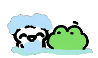 Shower Frogman Sticker by Annafish
