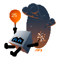 Happy Pixel Sticker by NFQ