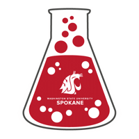 WSUSpokane go cougs cougs wsu beaker Sticker