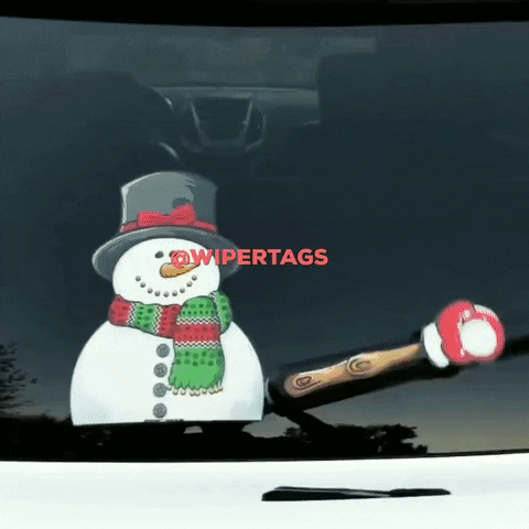 snowman flakes GIF by WiperTags
