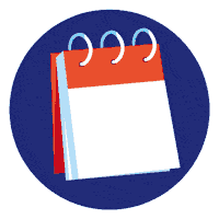 Journal Calendar Sticker by Air Caraïbes