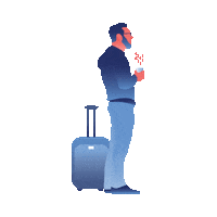 man Sticker by GoEuro