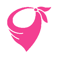 LanaBandanaDogwear pink bandana roze dogbandana Sticker