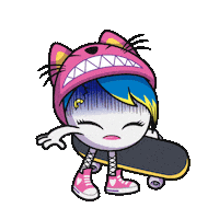 Toikido omg shocked run scared Sticker