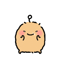 ramrammy_store happy flower character potato Sticker