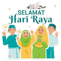 Hari Raya Sticker by Passionationco