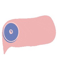 Happy Pink Sticker by Niyu studio - Milan