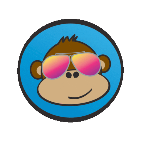 FreshMexFun giphyupload sunglasses monkey houston Sticker