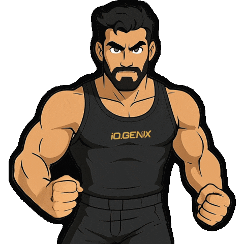 Gym Power Sticker by Io.Genix