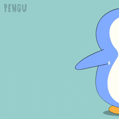 Scared Run GIF by Pudgy Penguins