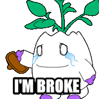 Begging No Money Sticker by Magic Eden