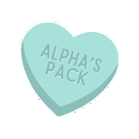 Wolf Pack Valentine Sticker by Ivy Tech Community College Lafayette