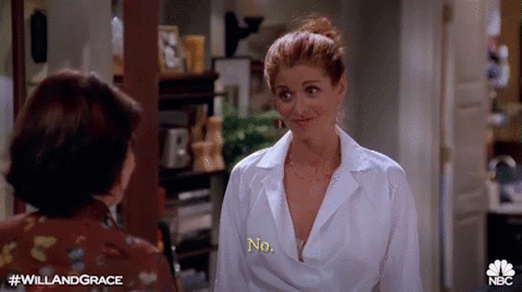 debra messing no GIF by Will & Grace