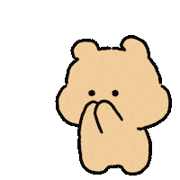 jjiinging 커플 뽀송 뽀곰 뽀송커플 Sticker