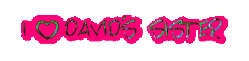 His Sister David Sticker by OBJECT:PARADISE