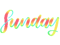Weekend Sunday Sticker