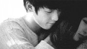 black and white love GIF
