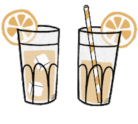 Summer Drink Sticker by DilleKamille