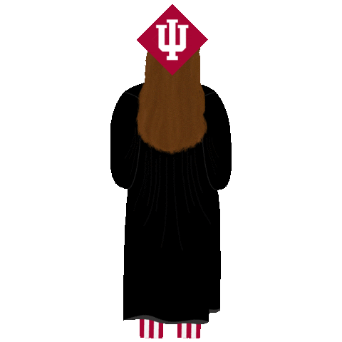 Indiana Hoosiers Graduation Sticker by Indiana University Bloomington
