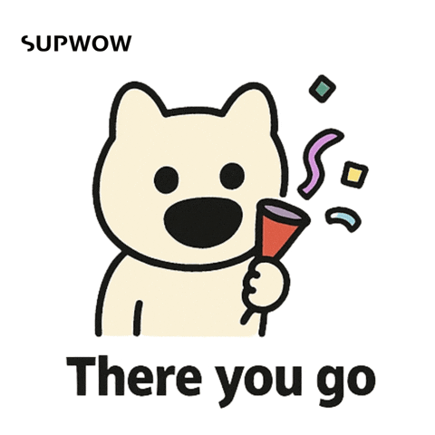 Here You Go GIF by SUPWOW