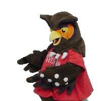 Swoop Pointing Right Sticker by University of Guelph-Humber