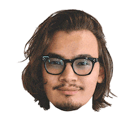 yukihairstyling head yuki basel mescudi Sticker