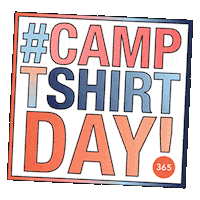 Camp Tshirt Sticker by Summer 365