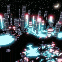 yizr art animation 3d light GIF