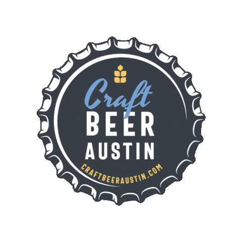 CraftBeerAustin giphygifmaker beer cheers happy hour Sticker
