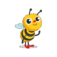 Happy Bee Sticker by BrightPathKids