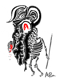 black and white art GIF by Miron