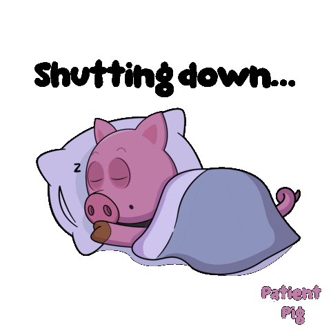 Sleepy Bye Bye Sticker by VeeFriends