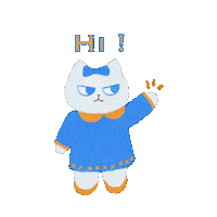 Cat Hello Sticker