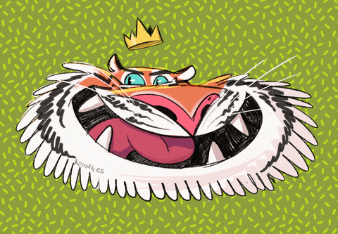 komakes giphyupload crown tiger tiger king GIF